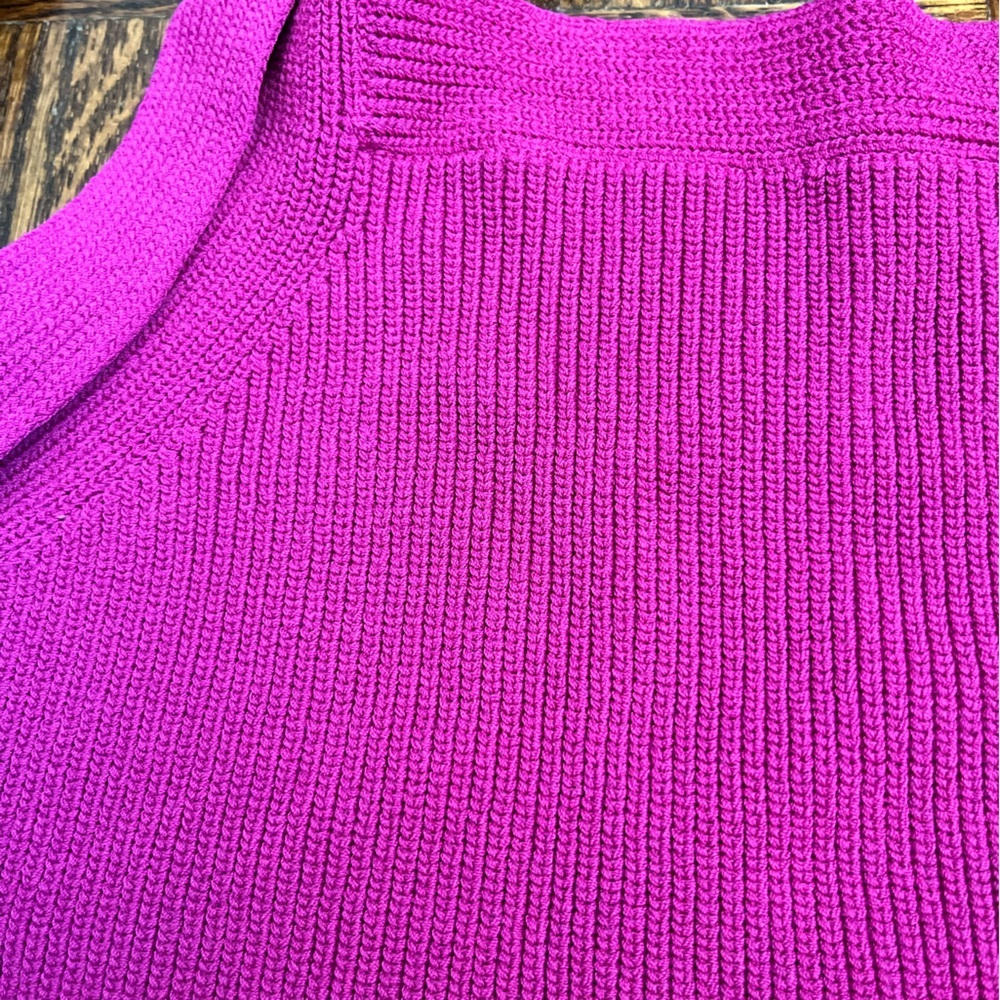 Aritzia Wilfred Cayenne Halter Knit Top in Berry - Picture 8 of 8